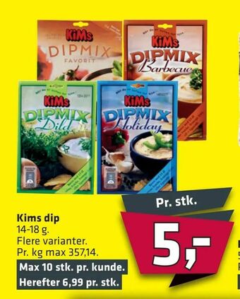 Fleggaard Kims dip tilbud