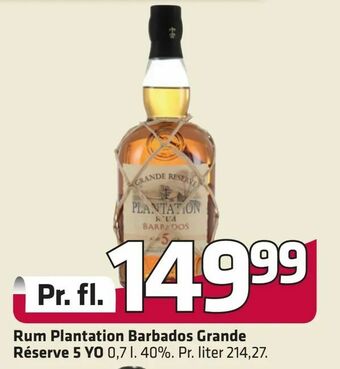 Fleggaard Rum Plantation Barbados Grande Réserve 5 YO tilbud