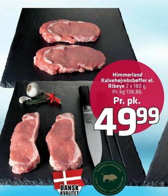 Fleggaard Himmerland Kalvehøjrebsbøffer el. Ribeye tilbud