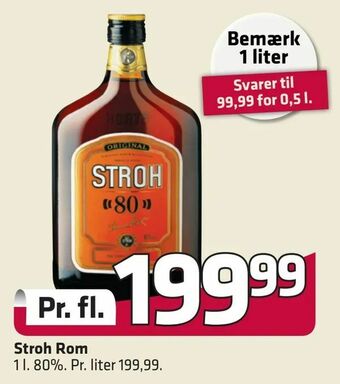 Fleggaard Stroh Rom tilbud