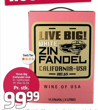 Think Big Zinfandel rosé
