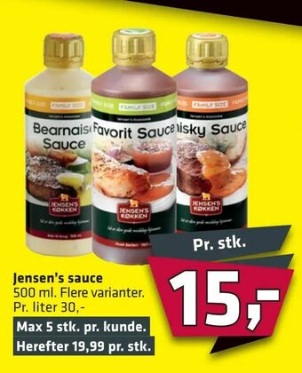 Fleggaard Jensen's sauce tilbud