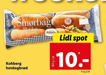 Let-Køb Kohberg hotdogbrød tilbud