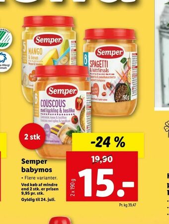 Let-Køb Semper babymos tilbud