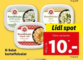 Let-Køb K-Salat kartoffelsalat tilbud