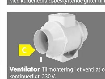 Biltema Ventilator tilbud
