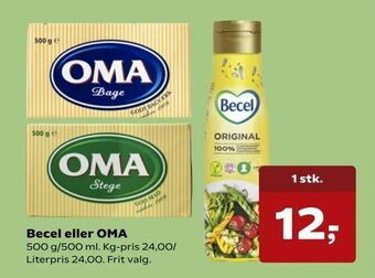 Kvickly Becel eller OMA tilbud