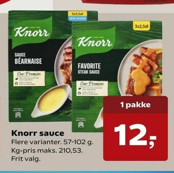 Kvickly Knorr sauce tilbud