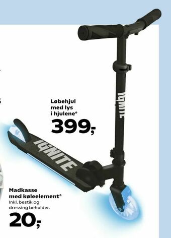Kvickly Løbehjul med lys i hjulene tilbud