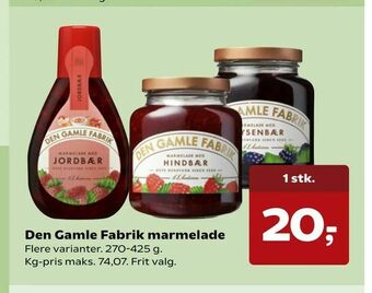 Den Gamle Fabrik marmelade