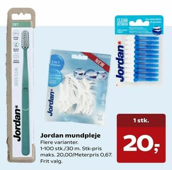 Kvickly Jordan mundpleje tilbud