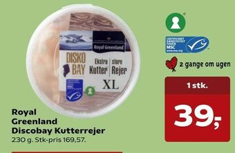 Kvickly Royal Greenland Discobay Kutterrejer tilbud