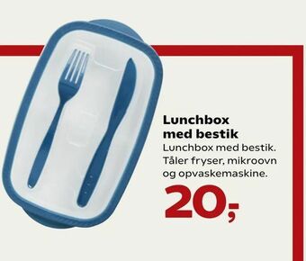 Kvickly Lunchbox med bestik tilbud
