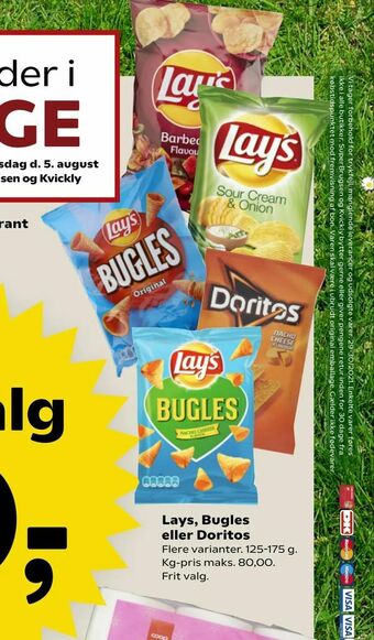 Kvickly Lays, Bugles eller Doritos tilbud