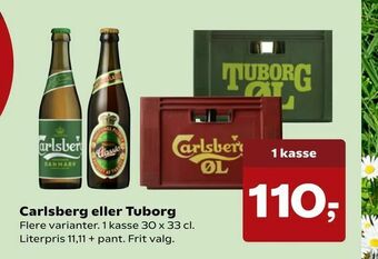 Kvickly Carlsberg eller Tuborg tilbud