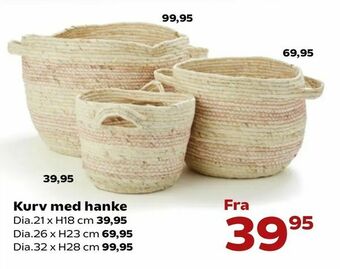 Kvickly Kurv med hanke tilbud