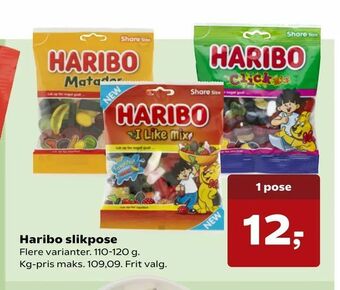 Kvickly Haribo slikpose tilbud
