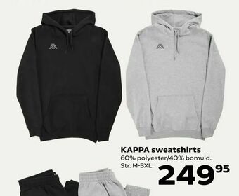 Kvickly KAPPA sweatshirts tilbud