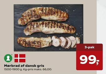 SuperBrugsen Mørbrad af dansk gris tilbud