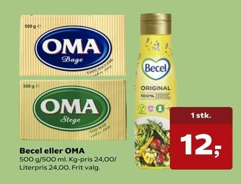 SuperBrugsen Becel eller OMA tilbud