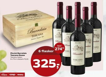 SuperBrugsen Piccini Barrelaia Toscana Rosso tilbud