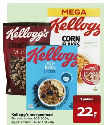 SuperBrugsen Kellogg's morgenmad tilbud