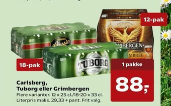 SuperBrugsen Carlsberg, Tuborg eller Grimbergen tilbud