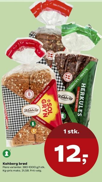 SuperBrugsen Kohberg brød tilbud