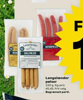 SuperBrugsen Langelænder pølser tilbud