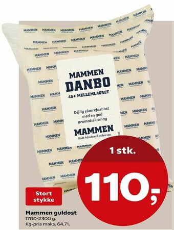 SuperBrugsen Mammen guldost tilbud