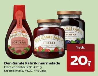 Den Gamle Fabrik marmelade