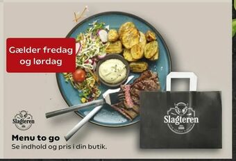 SuperBrugsen Menu to go tilbud