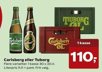 SuperBrugsen Carlsberg eller Tuborg tilbud