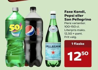 SuperBrugsen Faxe Kondi, Pepsi eller San Pellegrino tilbud