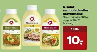 SuperBrugsen K-salat remoulade eller mayonnaise tilbud