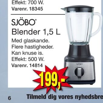 Harald Nyborg Sjöbo blender tilbud