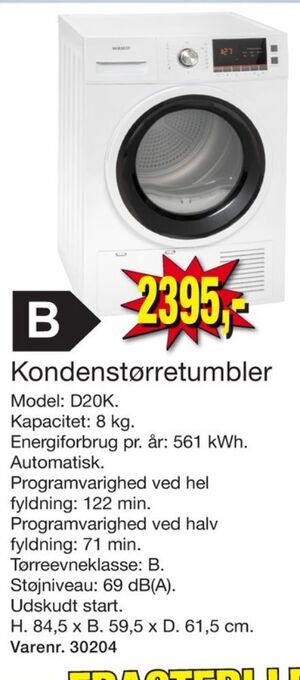 Harald Nyborg Wasco tørretumbler tilbud