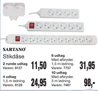 Harald Nyborg Sartano stikdåse tilbud