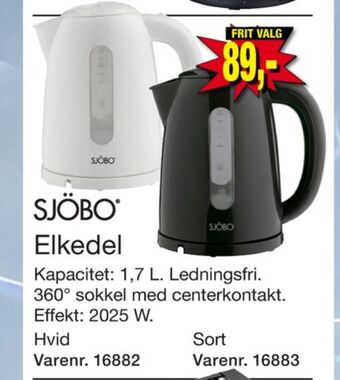 Harald Nyborg Sjöbo elkedel tilbud