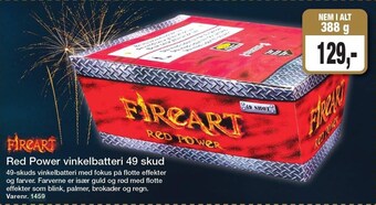 Harald Nyborg Red power vinkelbatteri 49 skud tilbud