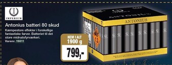 Harald Nyborg Antonius batteri 80 skud tilbud