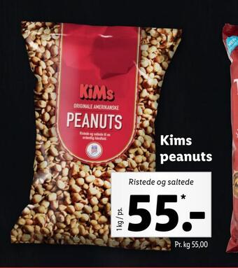 Lidl Kims peanuts tilbud