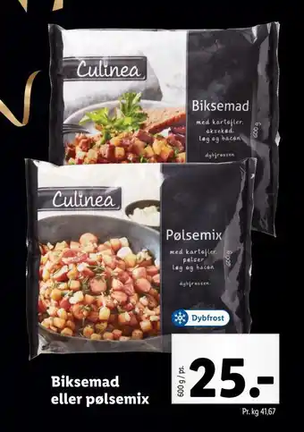 Biksemad eller pølsemix