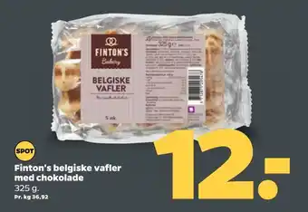 Netto Finton's belgiske vafler med chokolade tilbud