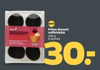 Frima dessert vaffelskåle