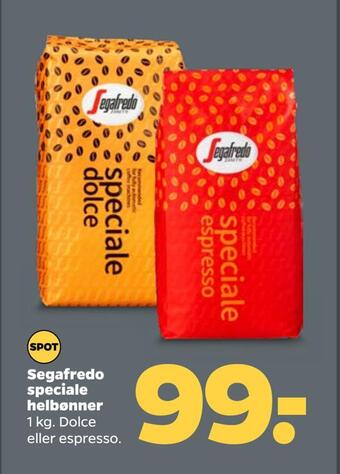 Netto Segafredo speciale helbønner tilbud