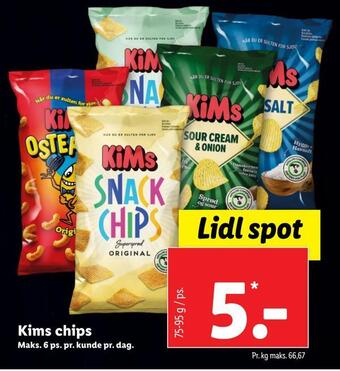 Lidl Kims chips tilbud