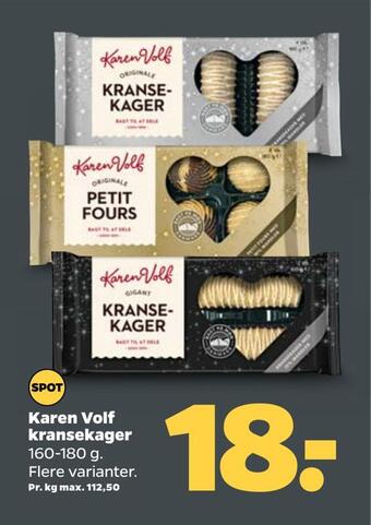 Netto Karen volf kransekager tilbud