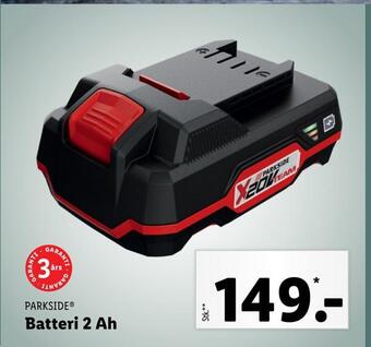Lidl Batteri 2 ah tilbud