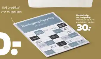 Netto Månedsplan for rengøring tilbud